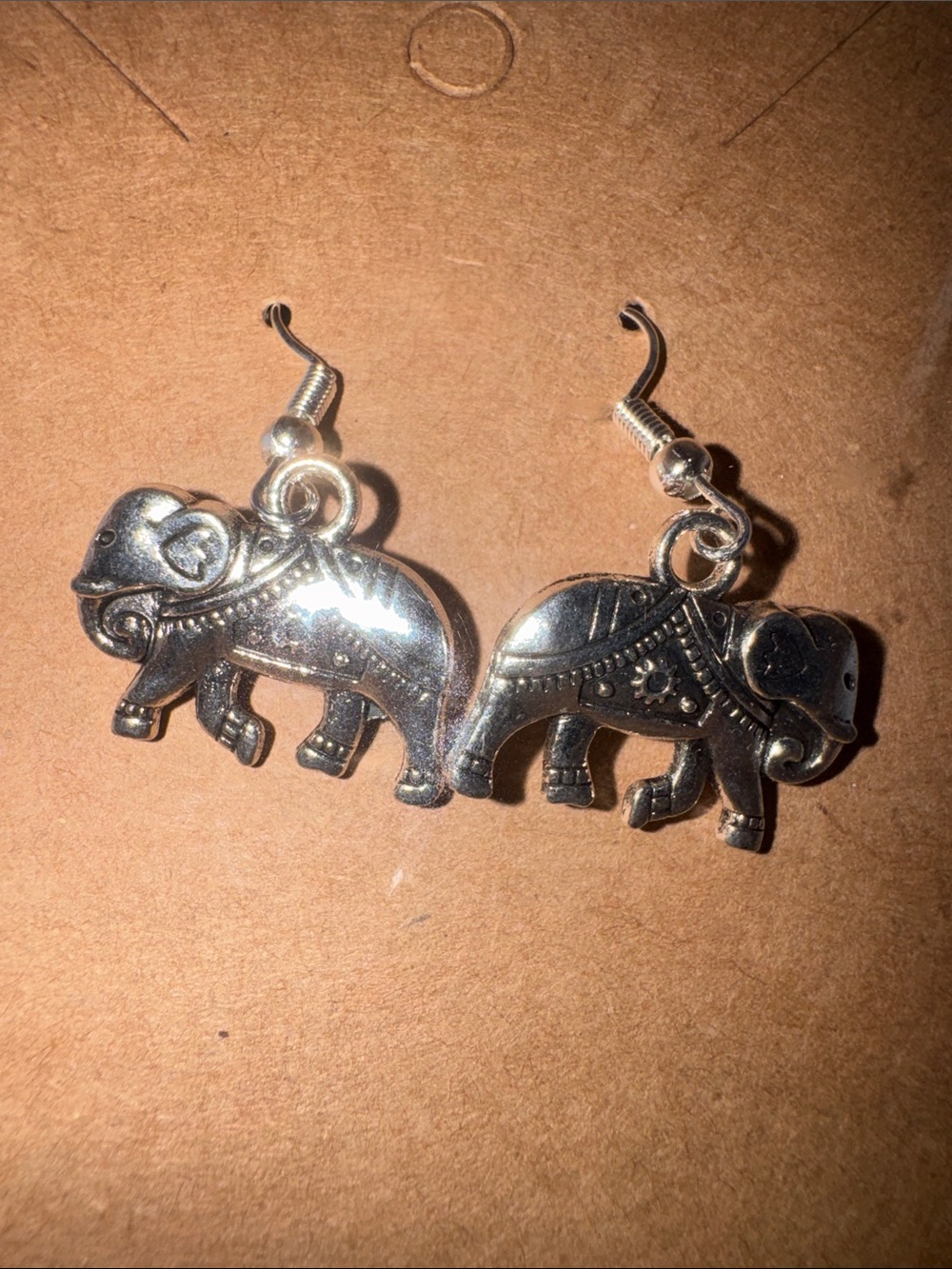 Silver Elephant Dangle Earrings - Women Jewelry Earrings